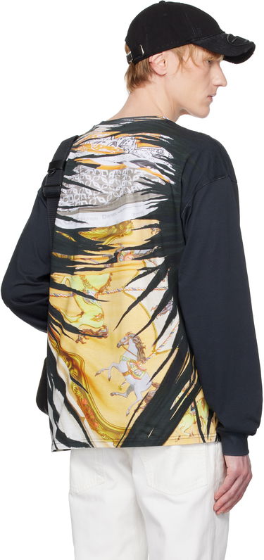 Majica kratkih rukava Diesel Diesel Carousel Graphic Long Sleeve T-Shirt Crna | A19652-0PJBL-9XXA, 2