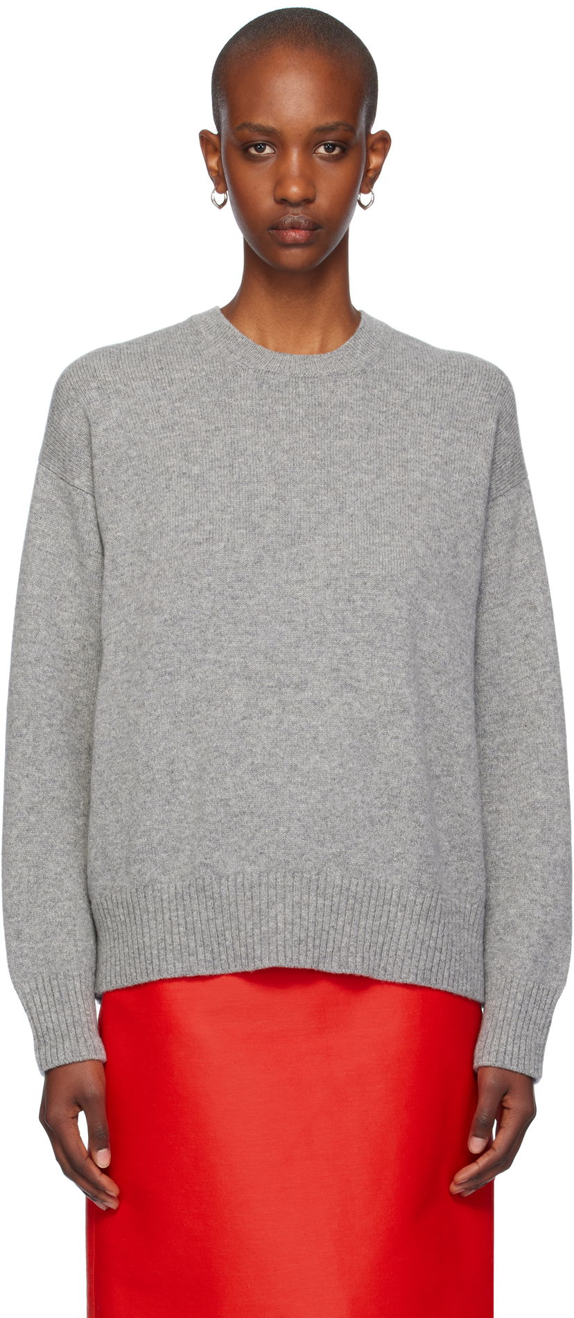 Džemper &Daughter Slouch Crewneck Sweater Siva | HKN03900