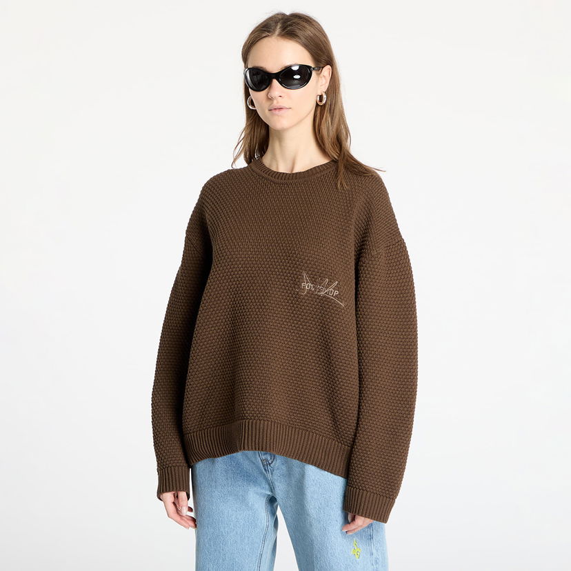 Džemper Footshop FTSHP Everyday Brown Knit Sweater Smeđa | FTSHP_451