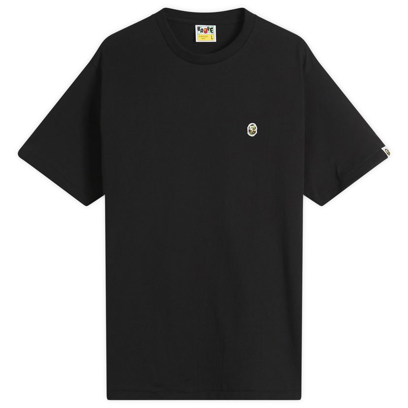 Majica kratkih rukava BAPE Abc Camo One Point Tee, Size Large Crna | 001TEL301004M-BGN