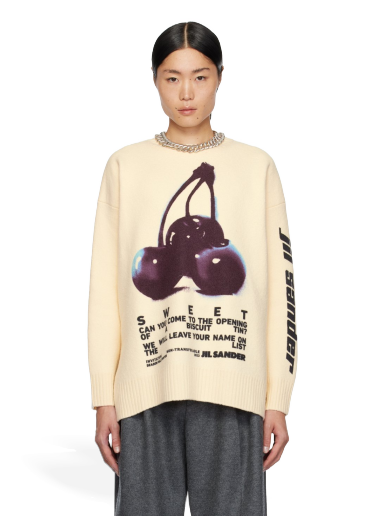 Džemper Jil Sander Printed Sweater Bež | J21GP0137 J14661