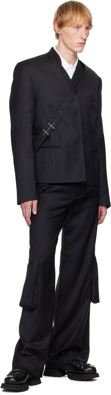 Jakna HELIOT EMIL HELIOT EMIL Aegis Wrap Blazer Crna | SS25_M_04_045_BLK01_CO, 3