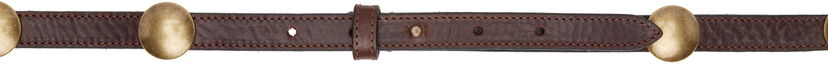 Pojasevi ISABEL MARANT Isabel Marant Karlo Leather Belt with Metal Conchos Smeđa | CE333CFA-C2B02A