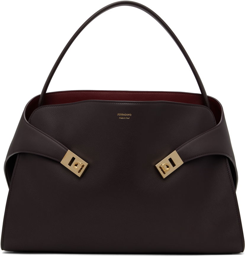 Ručna torbica FERRAGAMO Ferragamo Hug Soft L Shoulder Bag Ljubičasta | 780519