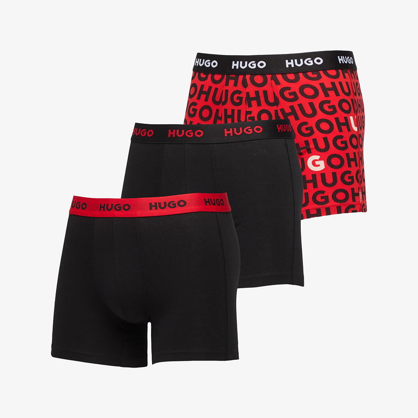 Bokserice BOSS HUGO BOSS Men's 3-Pack Boxer Briefs Crvena | 50532559-982