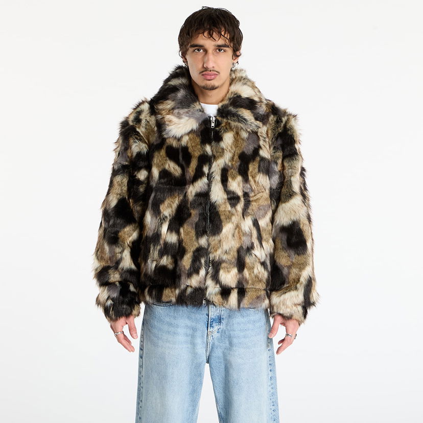 Jakna Patta Patta Faux Fur Patchwork Jacket Višebojno | POC-AW25-2700-348-0023-084