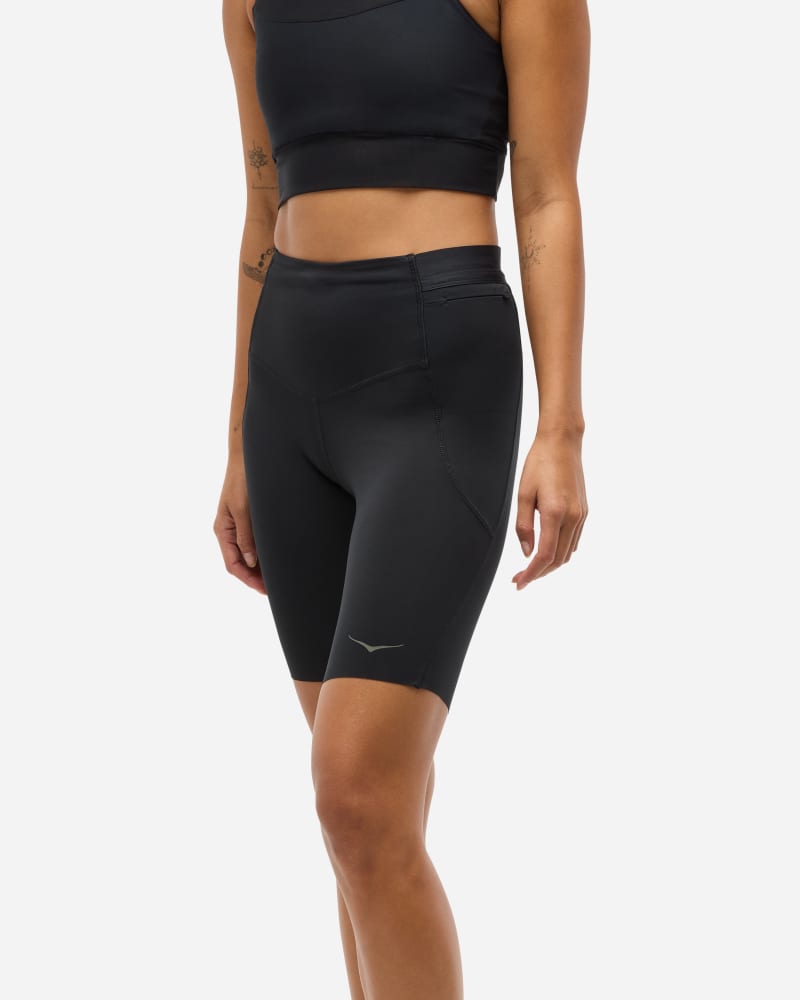Kratke hlače Hoka One One Novafly 9" Knit Shorts, Size Large Crna | 1164150-BLK