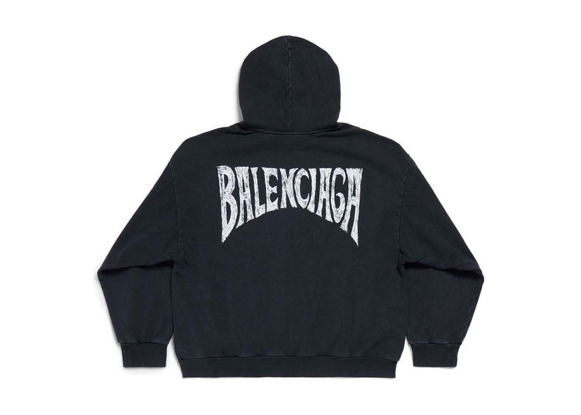 Dukserice Balenciaga Political Stencil Oversized Hoodie Crna | 767877 TQVI7