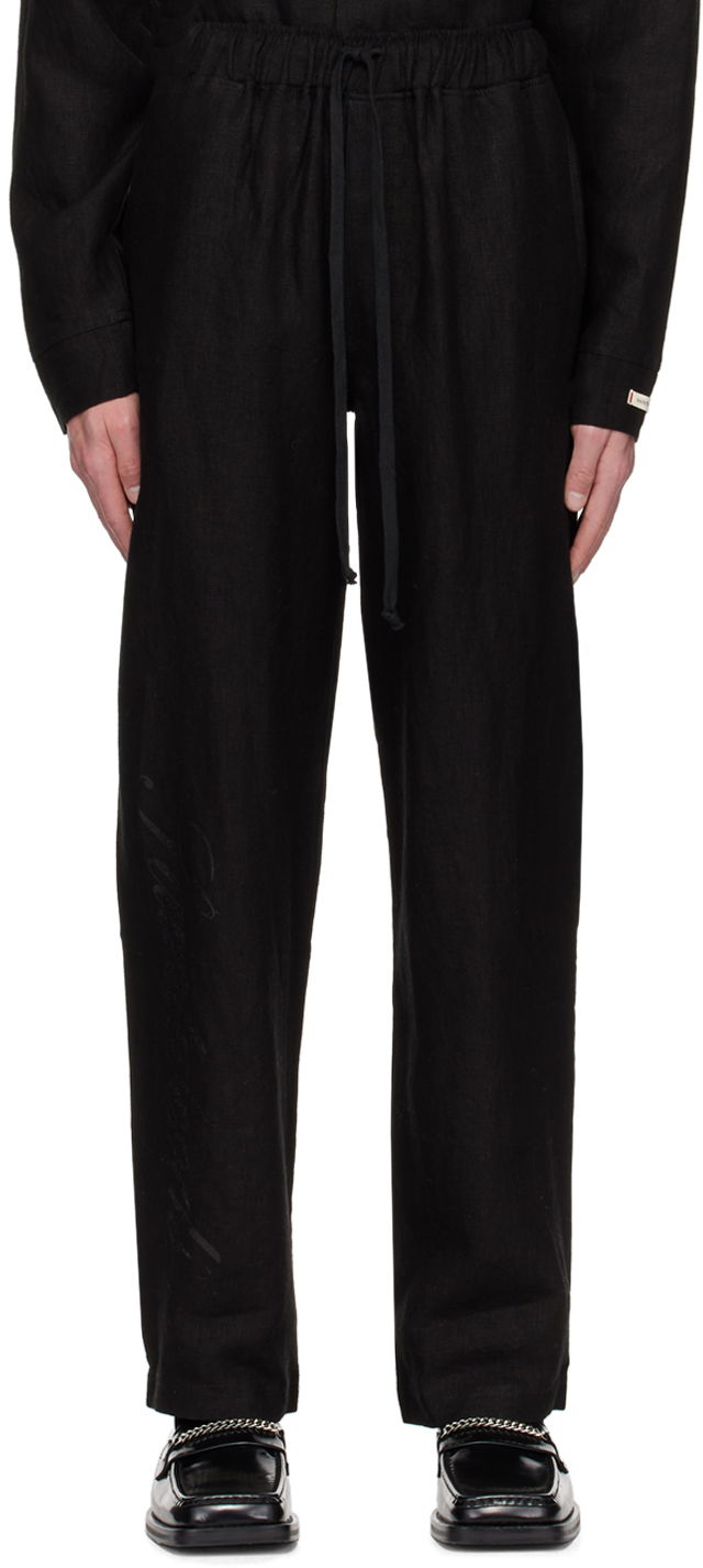 Hlače Saintwoods Saintwoods Relaxed Trousers Crna | SW01614