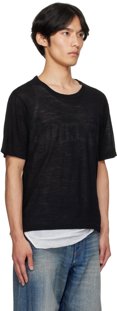 Majica kratkih rukava Maison Margiela MM6 Maison Margiela 'Welcome' Print T-Shirt Siva | SH0GC0055 M20123, 4