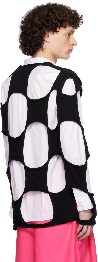 Džemper Comme des Garçons Homme Plus Cotton Code Intarsia B Pattern Crewneck Sweater Crna | PO-N012-051, 2