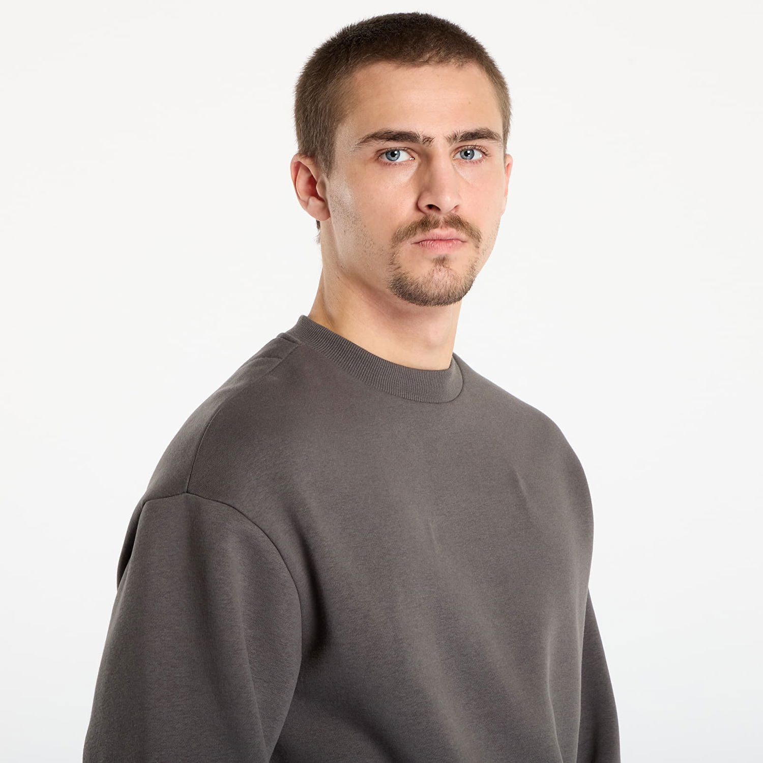 Dukserice Urban Classics Fluffy Crewneck Sweatshirt Siva | TB6751-03516, 1