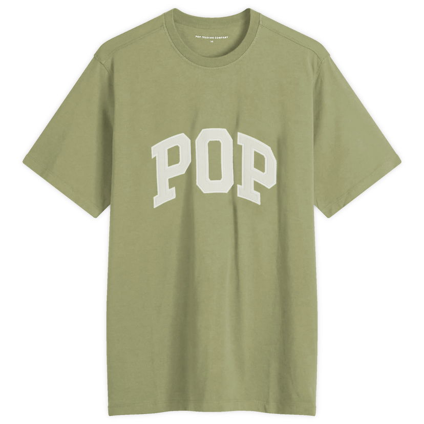 Majice i majice bez rukava Pop Trading Company T-Shirt Arch Logo Large Zelena | POPAW24-02-016