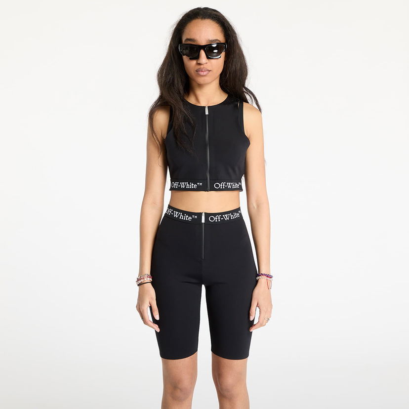 Trenerka Off-White Off-White Logoband Zipped Rowing Top Crna | OWVO056S25JER0011000