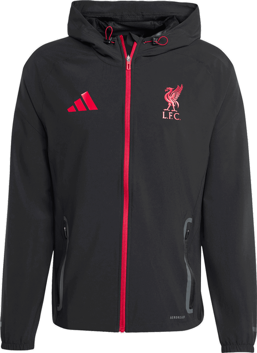 Jakna adidas Originals Liverpool FC Tiro25 Competition Vis Tech Track Jacket Crna | jz5556