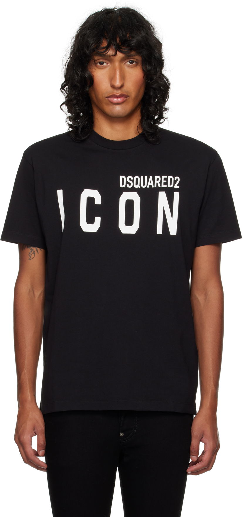 Majica kratkih rukava DSQUARED2 Dsquared2 'Icon' Cool Fit T-Shirt Crna | S79GC0003_D20020