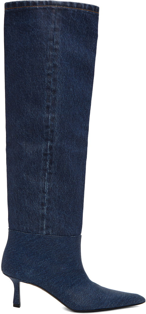 Tenisice i cipele Alexander Wang Alexander Wang Slouch Knee-High Boots Plava | 30223B022