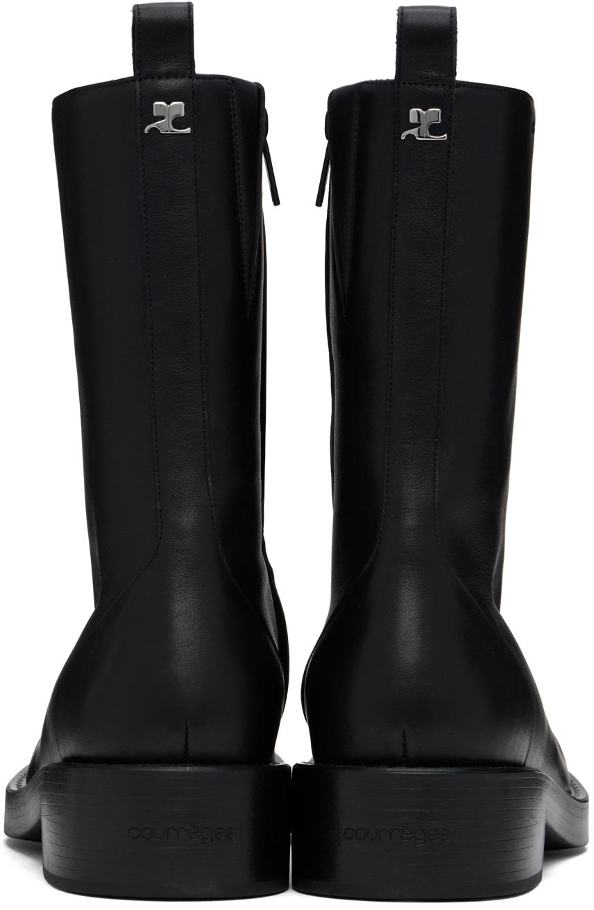 Tenisice i cipele Courrèges Leather Rider Boots Crna | VESSAB012CR0068, 1
