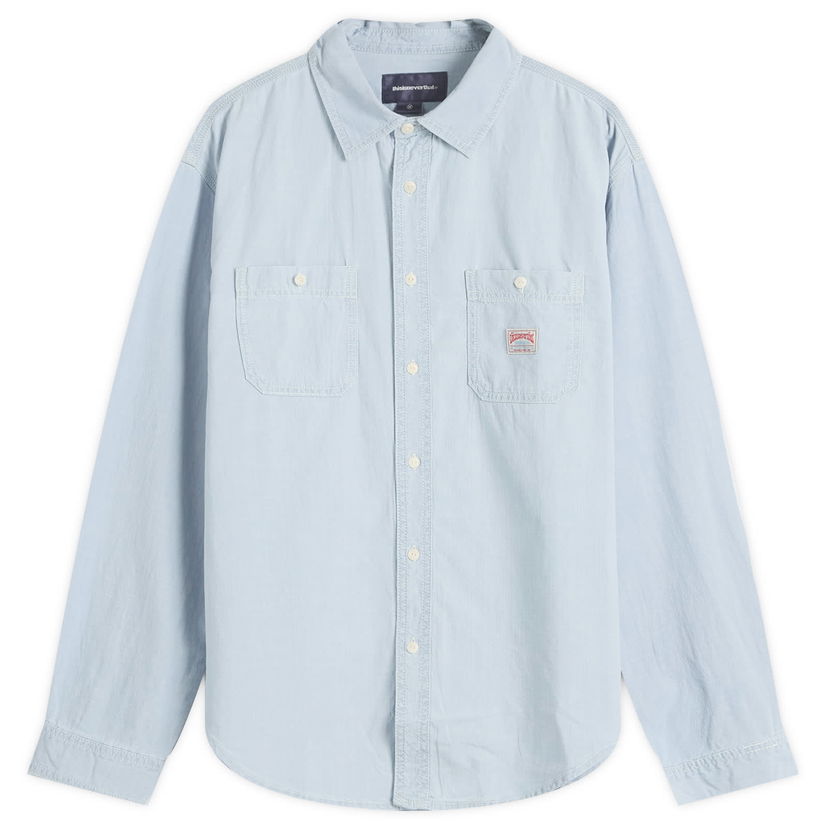 Košulja thisisneverthat Thisisneverthat Chambray Shirt, Size Small Plava | TN251WSHTL01-BLUE