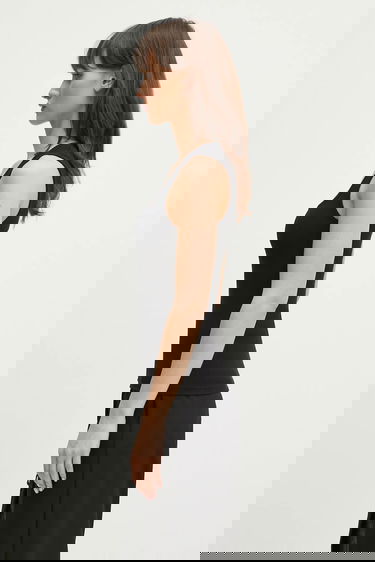 Majica bez rukava Ottolinger Ottolinger Dirndl Double Strap Tank Top Crna | 104.101004.01, 1