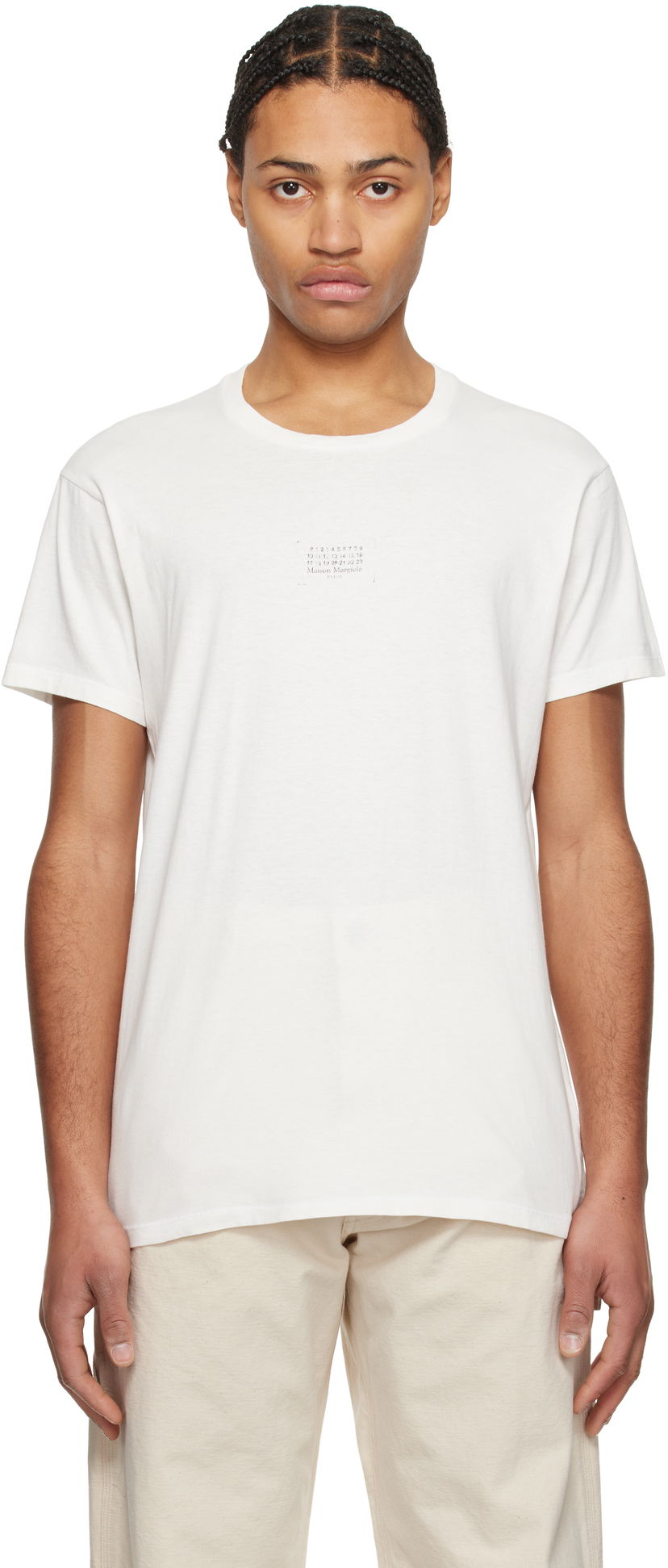 Majica kratkih rukava Maison Margiela Maison Margiela Stamp Logo T-Shirt Bijela | S50GC0706 S24575