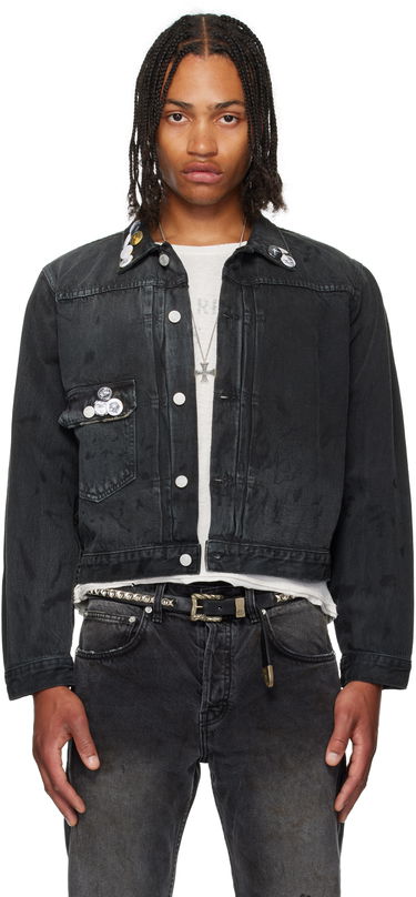 Jakna Enfants Riches Déprimés Enfants Riches Déprimés Type VII Pin Assemblage Denim Jacket Crna | 030-524, 0