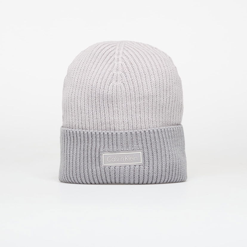 Šešir CALVIN KLEIN Calvin Klein Patch Wool Chunky Hat Siva | LV04D8029G QBW