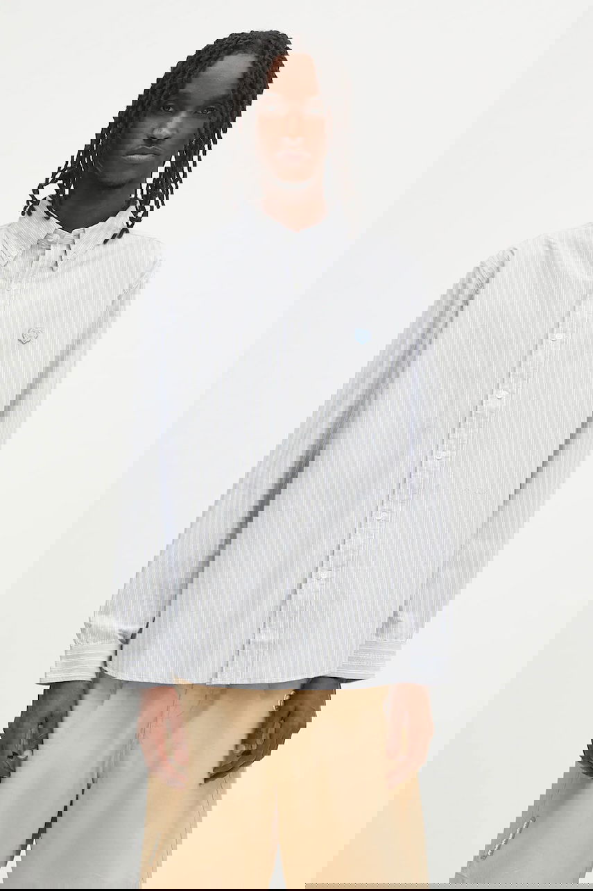 Košulja Human Made Human Made Striped Relaxed Button-Down Shirt Plava | HM29SH011, 0