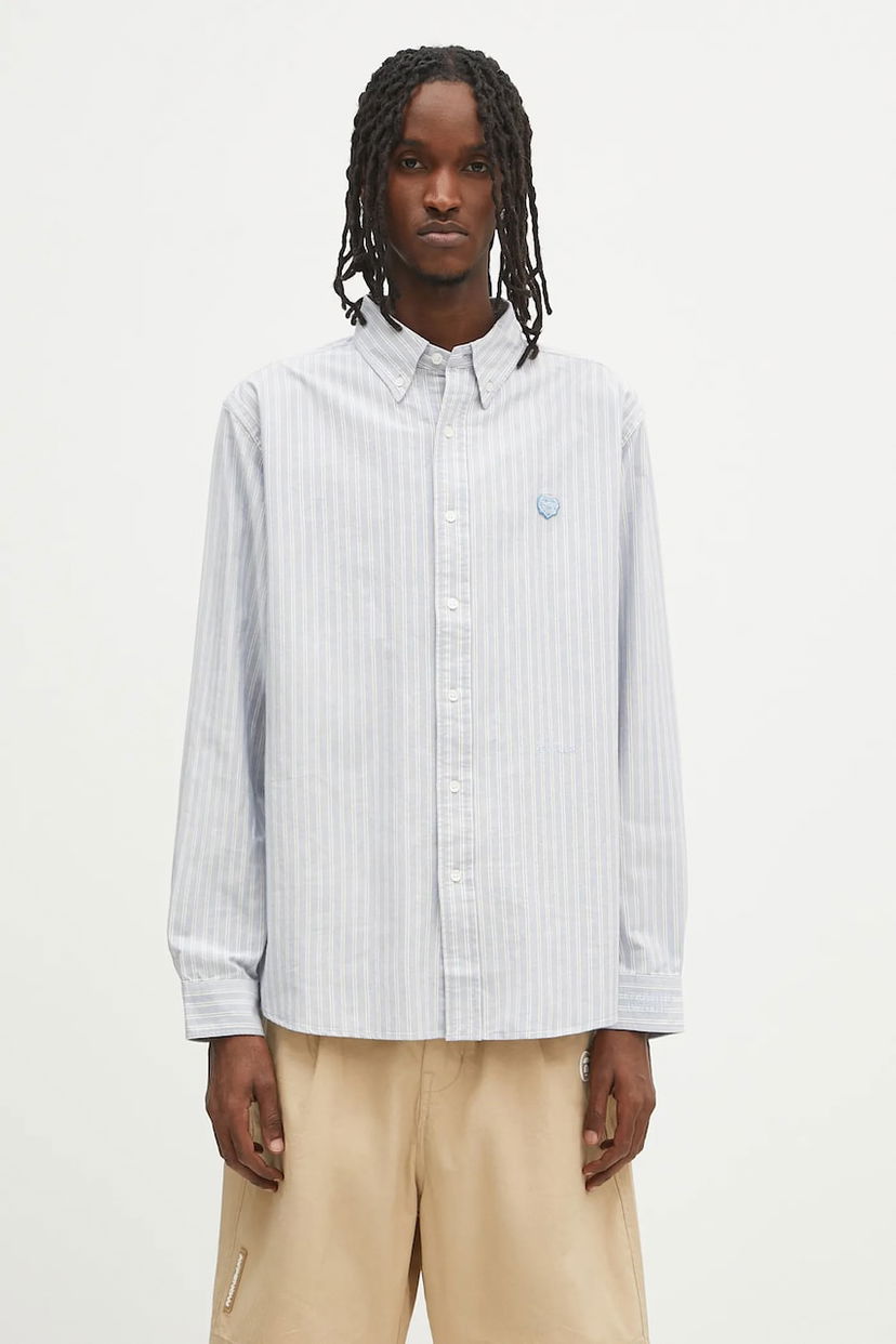 Košulja Human Made Human Made Striped Relaxed Button-Down Shirt Plava | HM29SH011