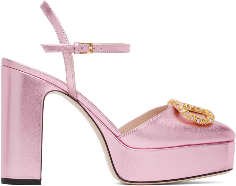 Tenisice i cipele Valentino Garavani VLogo Signature Platform Heels Ružičasta | 6W2S0LF8LUY