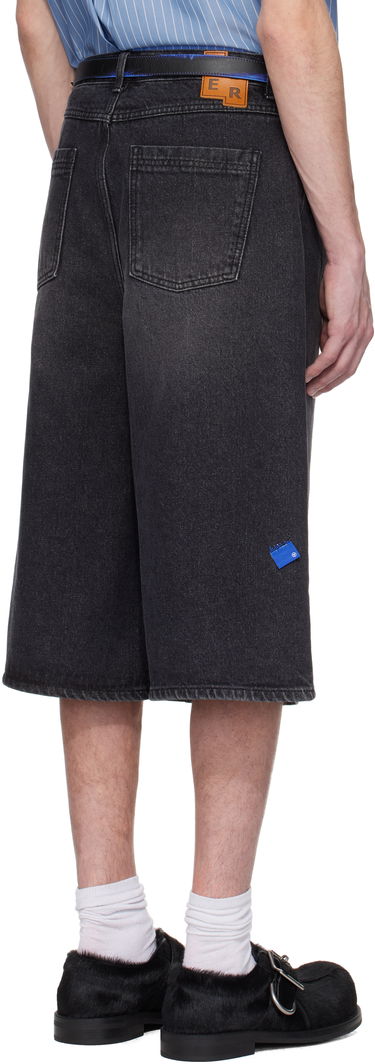 Kratke hlače ADER ERROR ADER error Sig; TRS Tag 01 Denim Shorts Crna | BN42FYJE0201BK, 2