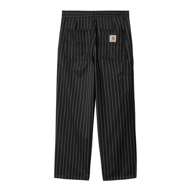 Hlače Carhartt WIP Striped Relaxed Fit Workwear Pants Crna | I034438_9, 0