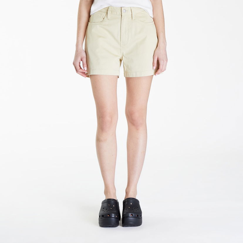 Kratke hlače CALVIN KLEIN Jeans Woven Label Mom Short Green Haze Bež | J20J223135 LFU