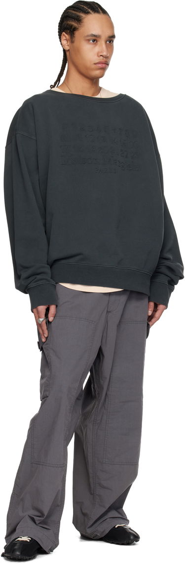 Džemper Maison Margiela Maison Margiela Embroidered Sweatshirt Siva | S50GU0230 M25017, 3