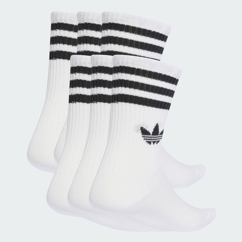 Čarape adidas Performance 3-Stripes Crew Socks - 6 Pairs Bijela | JV7410