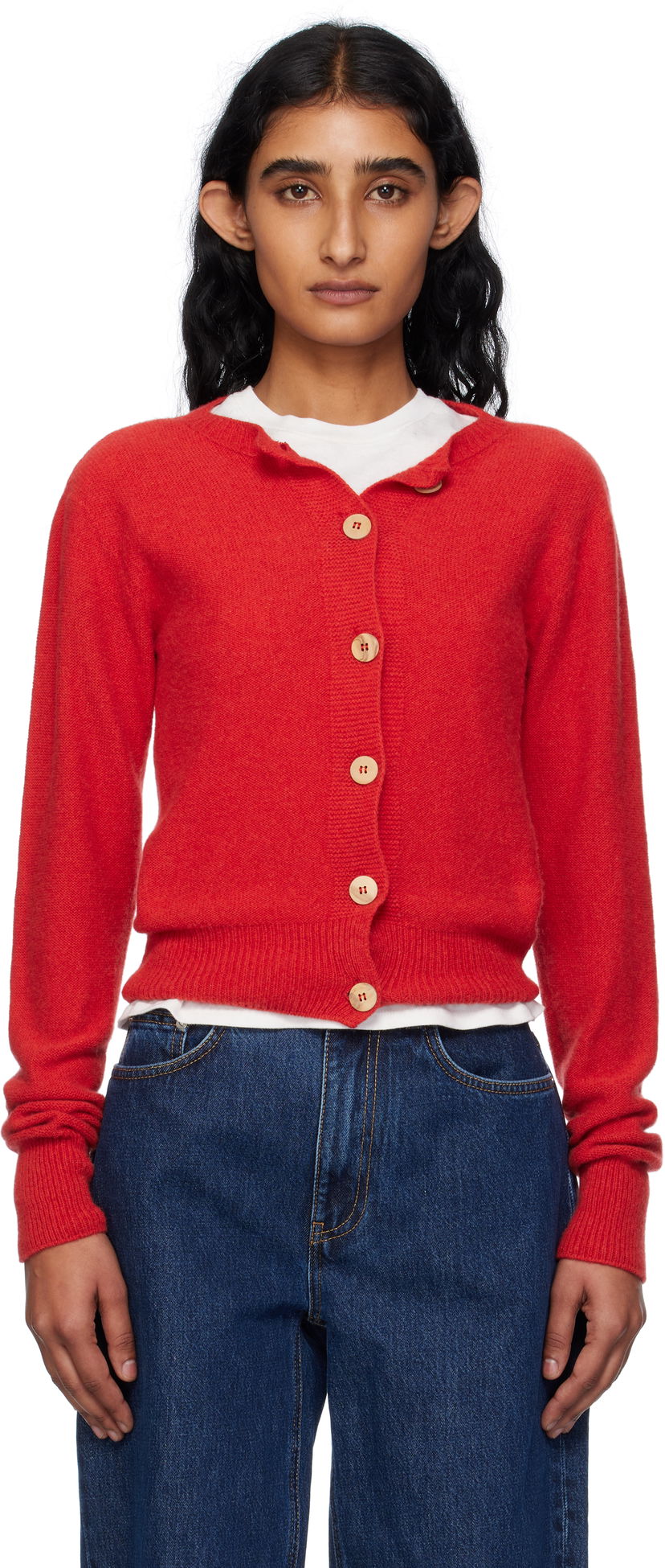 Džemper Baserange Baserange Tier Cardigan Crvena | PUTC-RC-AU25