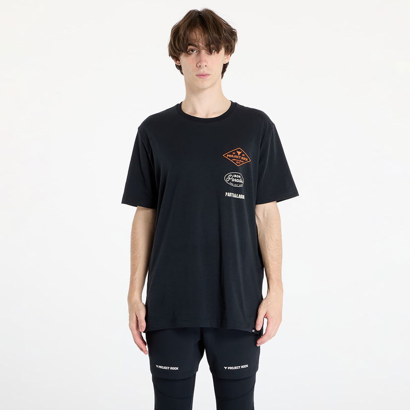 Majica kratkih rukava Under Armour Project Rock Short Sleeve Tools T-Shirt Black/ Team Orange Crna | 1386907-001