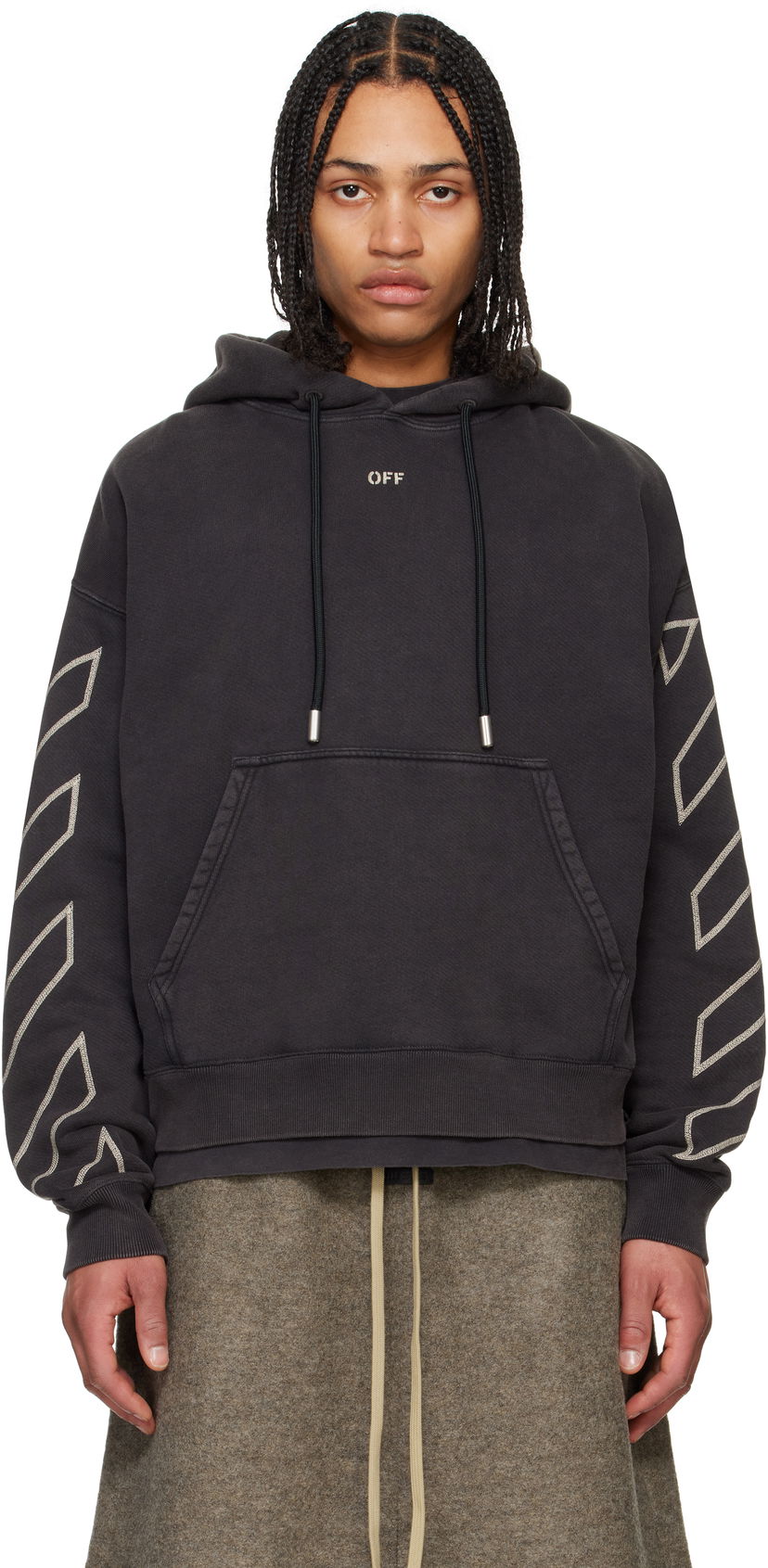 Dukserice Off-White Off-White Arrow Skate Martyrdom Hoodie Crna | OMBB085S25FLE00P1361