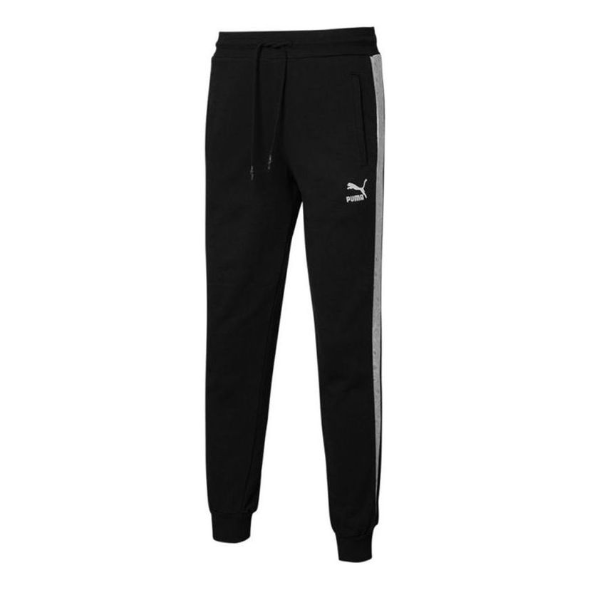 Trenirka Puma Knit Pants with Side Tape Crna | 534982-01