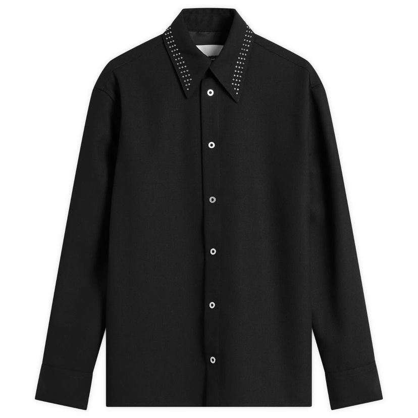 Košulja Jil Sander Jil Sander Wool Canvas Shirt, Size Large Crna | J22DL0318-J41557-001