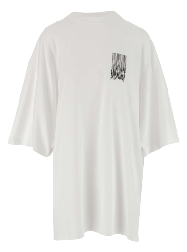 Majica kratkih rukava Balenciaga Wide Fit Barcode T-Shirt Bijela | 661715TKVE59040