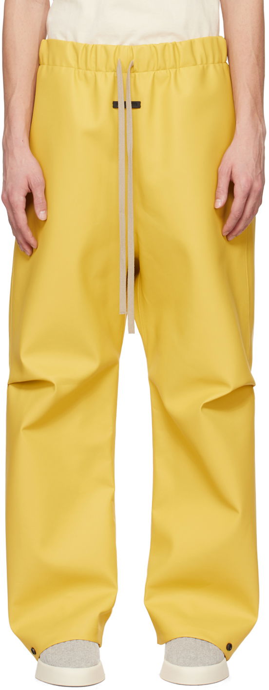 Hlače Fear of God Yellow Rubberized Trousers Žuta | FG840-318RUB