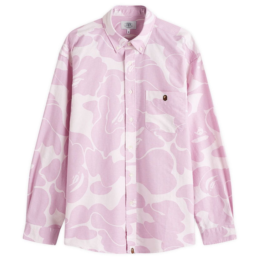 Košulja BAPE Bathing Ape Camo Button Down Shirt Ružičasta | 001SHK801003M-PNK