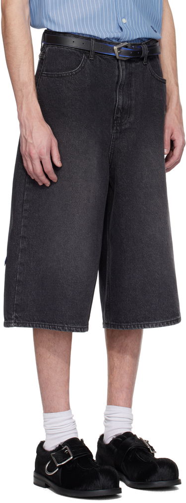 Kratke hlače ADER ERROR ADER error Sig; TRS Tag 01 Denim Shorts Crna | BN42FYJE0201BK, 1