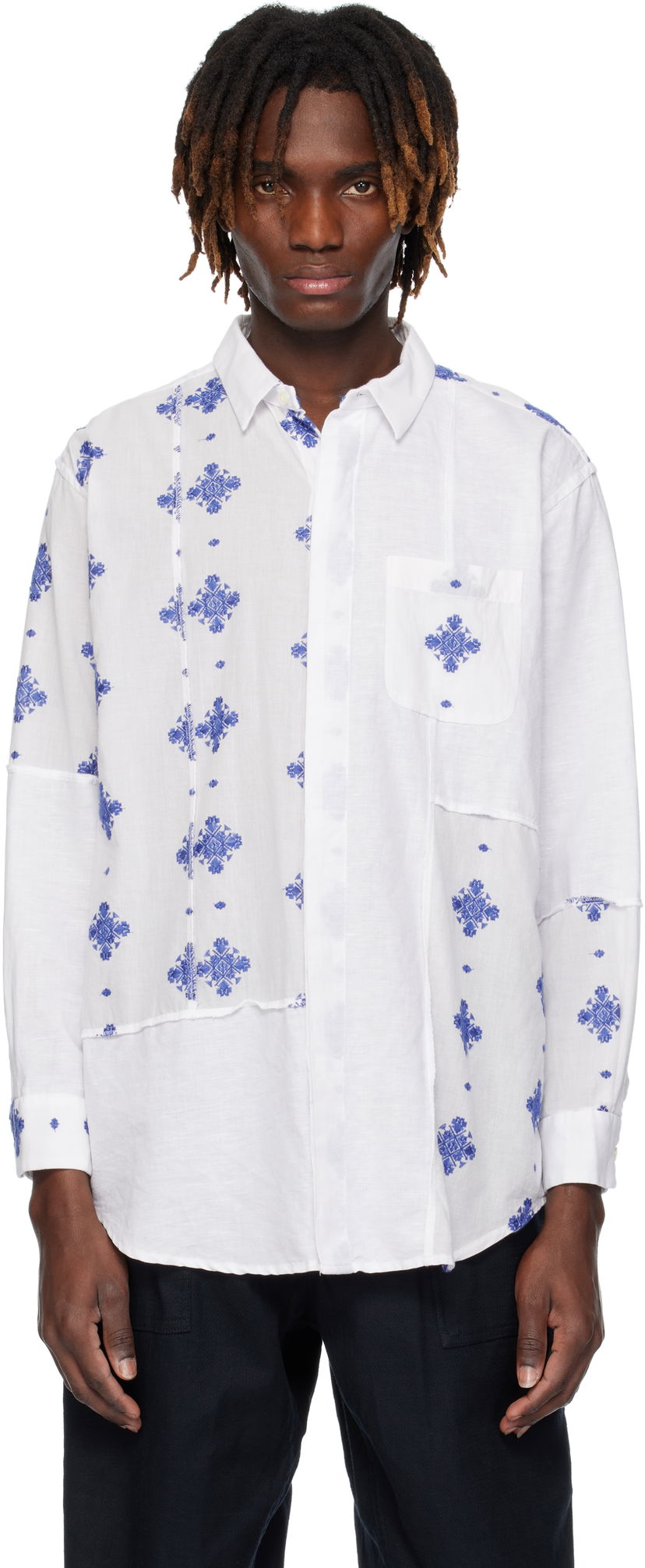 Košulja Engineered Garments Engineered Garments Short Collar Shirt Bijela | 25S1A017