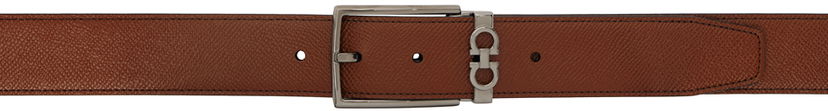Pojasevi FERRAGAMO Reversible Gancini Leather Belt Smeđa | 709528
