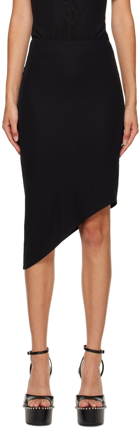 Suknja Miaou Miaou Vero Asymmetrical Midi Skirt Crna | 4037VC2BLK