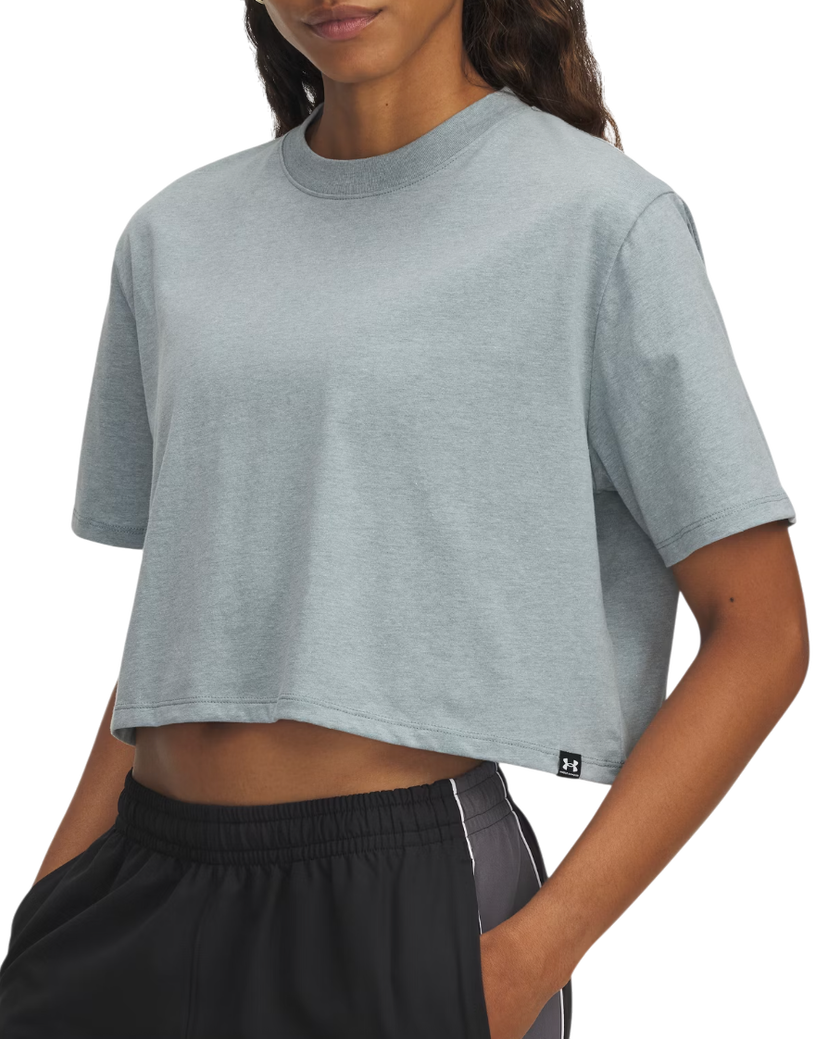 Crop top Under Armour Under Armour Rival Short Sleeve Crop Top Plava | 1389721-587
