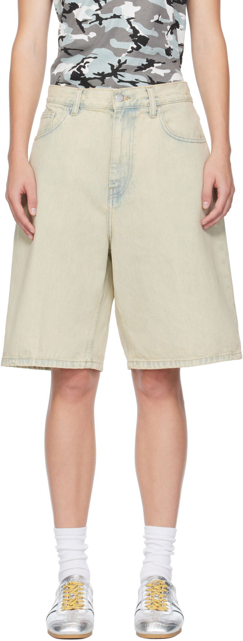 Kratke hlače Carhartt WIP Work In Progress Brandon Denim Shorts Bež | I031919 01SN
