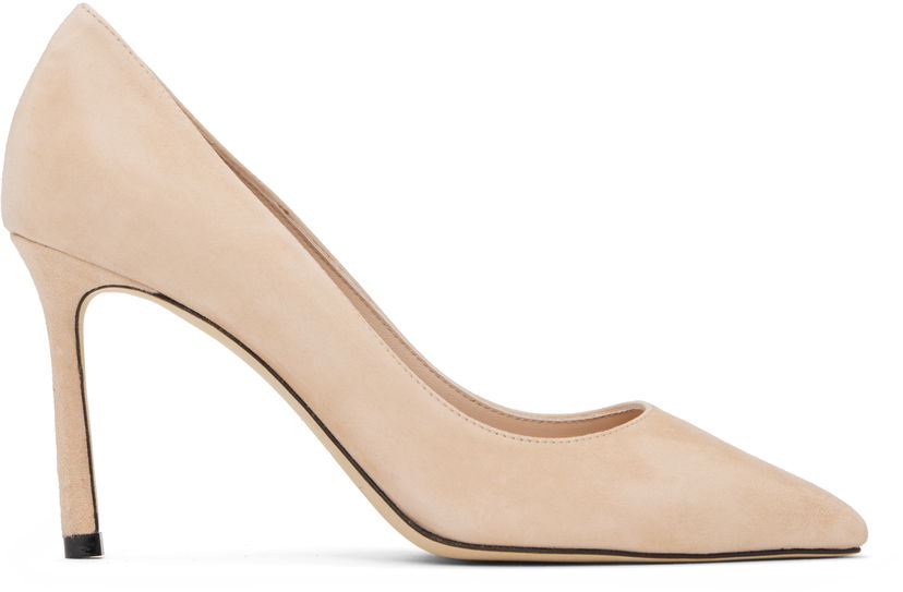 Tenisice i cipele Jimmy Choo Jimmy Choo Romy 85 Suede Heels Bež | ROMY 85